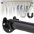Assento De Flange Aberta Em U De 25/32mm Aço Inoxidável Haste De Cortina Ajustável/Suporte De Pólo De Roupa Para Pendurar Guarda –