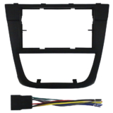Kit Moldura Painel 7 Pol Gol Voyage Saveiro Cross Tropper G5 2008 2009 2010 11 2012 2 Din Preto Chicote Som