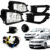 Kit Farol Auxiliar Milha Gol/Voyage G6 2013 2014 2015 2016 Moldura Preta Botao Tic Tac