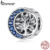 BAMOER Design Original 925 Prata Esterlina Charme Luar Árvore Da Vida Pingente DIY Para Pulseira Presentes Mulher