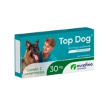 Vermífugo Para Cães Top Dog 30kg com 2 Comprimidos Giárdia