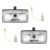2 Farol Milha Retangular Vidro Caminhão + 2 Lâmpadas 24V H3