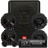 Caixa Jbl Sw8a-ms + 02 Alto Falantes 6 + Kit 2 Vias + Rádio