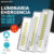 Kit 6 Luminária Emergência Lâmpada Portátil 30 60 90 Leds Recarregável Bivolt Luz Branca Fria
