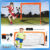 120*90*90cm Rede De Futebol Gol Dobrável Duplo P/ Infantil Portátil Novo