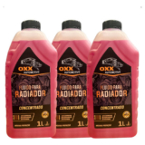 Kit 3 Litros de Aditivo Radiador Concentrado Oxx Rosa