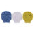 Kit Luva Bebê Pimpolho Tricô Liso Menino – 3 Pares