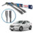 Par de Palhetas Limpador Parabrisa Aerofit Original Bosch Chevrolet Prisma 2013 a 2018