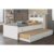 Cama Solteiro Ravena 2 Gavetas c/Auxiliar Branco – Conquista