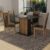 Conjunto Sala de Jantar Madesa Sheila Mesa Tampo de Madeira com 4 Cadeiras – Rustic/Preto
