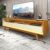 Rack para TV Até 85 Polegadas Requinte 3 Gavetas 100% Mdf com Pés e Led Naturale/Off White – Gelius