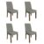 Kit 4 Cadeiras de Jantar 4255 Madesa