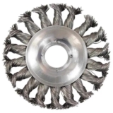 Escova de Aço Carbono Circular Torcida 4 POL 100 MM Rosca M14 MTX