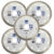 Kit 5 Disco Diamantado Turbo 110mm Ultra Fino para Vidros