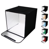Mini Estúdio Cabine  Fotográfico Portátil 60x60cm 2 Barra Led com 6 Fundos