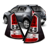 Par Lanternas Traseiras Renault Sandero 2012 A 2014 Fume