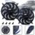 Kit 2 Ventoinhas Condensador Radiador 12 Polegadas para S10 Universal 12V