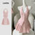Lovito Conjunto de Saia Elegante Lisa Plissado para Mulheres L128ED403