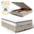 Cama Box Baú com Colchão de Molas Ensacadas Pillow Top Neve Queen 158cm