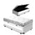 Cama Box Baú e Auxiliar Solteiro + Colchão de Espuma D23 – Ortobom – Light Liso 88cm