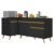 Kit Armário de Cozinha Balcão Canto 90cm e Gabinete Pia 120cm Veneza Multimóveis MP2157