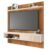 Painel para TV 65 Pol com Bancada Suspensa 180cm Jade Freijó/Off White – Caemmun
