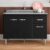 Balcão Gabinete Com Pia Inox 120cm 3 Portas e 1 Gaveta Gabriela Preto – AJL Móveis