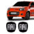 Kit 2 Adesivos Emblema Fiat Novo Uno Preto Black 2011/2021