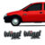 Emblema Lateral Corsa Wind Super Adesivo Vermelho Resinado