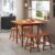 Conjunto Sala de Jantar com Mesa Dobrável e 4 Banquetas Multimóveis CR50117