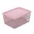 Caixa Organizadora Plástica Rosé 30L My Closet Ordene