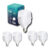 Kit 5 Lâmpadas Tramontina Led Bulbo 50w E27 6500k Luz Branca Frio De Alta Potência Bivolt Qualidade 110/220v