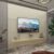 Painel para TV Até 85 Polegadas Royal 1 Prateleira 100% Mdf com Led Off White – Gelius