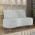 Sofá Living Decorativo 2 Lugares 1,60M Katara Cinza Claro Veludo G33 – Gran Belo