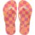 Chinelo Havaianas Slim Glitter II  Infantil – Laranja e Rosa
