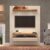 Painel para TV até 55 Polegadas London Off White e Freijó