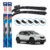 Par de Palhetas Limpador Parabrisa Multiclip Original Bosch Peugeot 2008 2015 A 2022