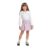 Conjunto com Blusa Manga Longa e Short-Saia para Menina Quimby