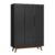 Guarda-Roupa Solteiro Alpi 3 PT 2 GV Preto