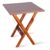Mesa Dobrável Madeira 60×60 Padrão Imbuia – Cor: Marrom
