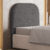 Cabeceira Cama Box Solteiro 100cm Orgânica Lanna W01 Linho Cinza Escuro – Lyam Decor
