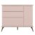 Cômoda Infantil 1 Porta 3 Gavetas 100% MDF Pés Retrô Mel P04 Rosê – Mpozenato