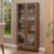 Cristaleira 70 cm 2 Portas de Vidro com Pés Cônicos Madesa Rustic