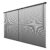 Persiana de PVC Horizontal 100x160cm – Cinza