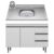 Balcão de Cozinha Com Pia Inox 100cm 3 Gavetas Andréia Branco – AJL Móveis