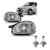KIT PAR FAROL DIANTEIRO MASCARA CROMADA CORSA 2001 ATÉ 2010 + PAR LÂMPADA H4 HALOGENA