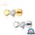 Piercing Helix Tragus Conch Labret Titânio Dois Corações Zircônia Cravejada