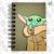 Caderninho de Anotações – Baby Yoda II – Star Wars – 50 Folhas – 7x10cm – 1 unidade – Disney Original – Rizzo