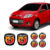Kit 6 Adesivos Emblemas Abarth Fiat Novo Palio 2012 Ate 2017