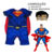 Fantasia  Super Homem Infantil Com Máscara- Envio Rapido